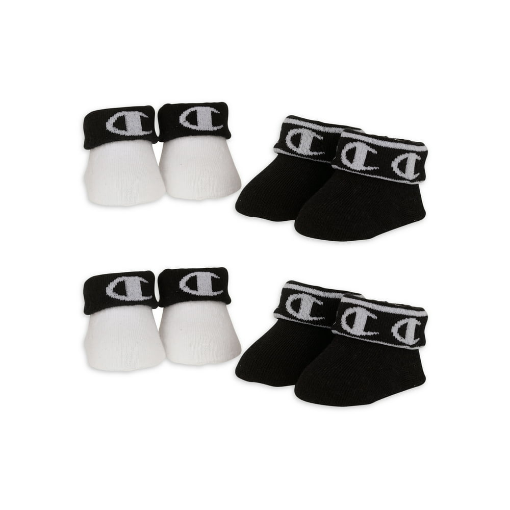 Champion Champion Baby Unisex Bootie Socks, 4 Pack