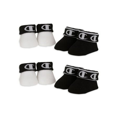 

Champion Baby Unisex Bootie Socks 4 Pack Booties (0-6M)