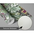 thumbnail image 6 of S4sassy Removable Asian Style Wall Decor, Textured Finish Wallcover, Safari Animal Print Contact Paper for Walls, Dresser, White Self Adhesive Vinyl Wallpaper Roll Contact Paper for Walls - 25"x120", 6 of 9