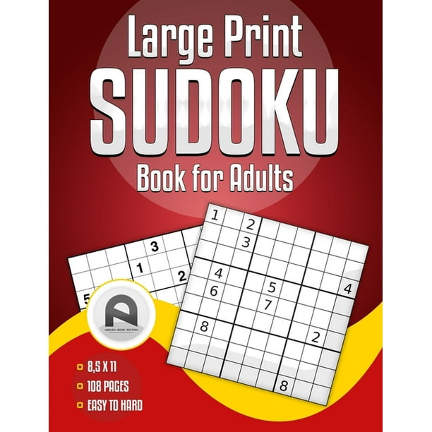 large print sudoku book for adults 100 sudoku puzzles easy to hard sudoku 3 levels of difficulty with solutions paperback walmart com