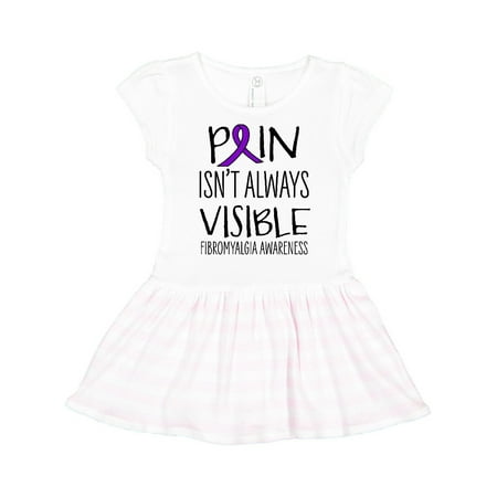 

Inktastic Fibromyalgia Awareness Pain Isn t Always Visible Gift Toddler Girl Dress
