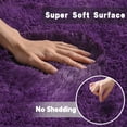 thumbnail image 6 of Socofuz 6x9ft Grape Purple Fluffy Rugs, Soft Indoor Modern Carpets for Living Room Bedroom Nursery Home Decor, 6 of 7