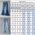 thumbnail image 5 of Denim Women Pants Autumn And Winter Wide Leg Flare Pants High Waist Slim Jeans Female Office Lady High Street Long Trousers, 5 of 5