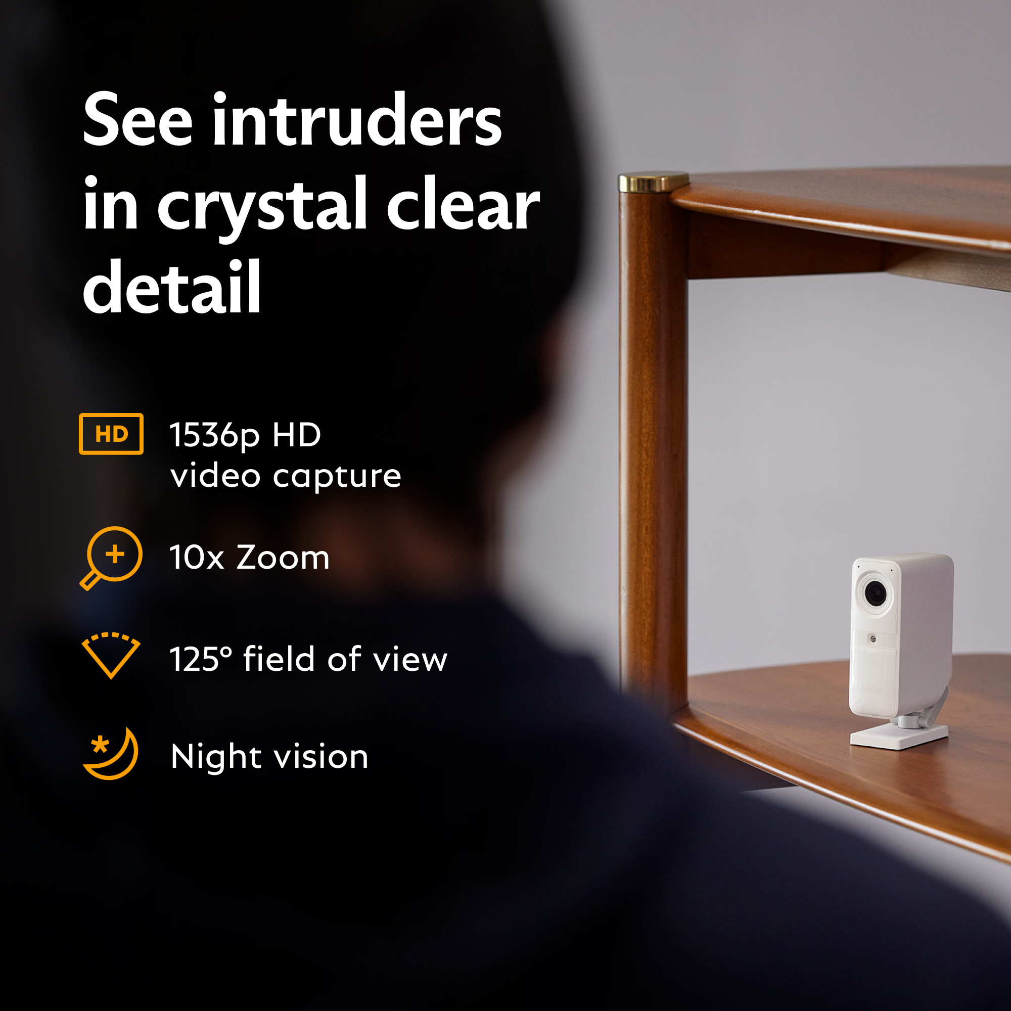 SimpliSafe Smart Alarm Wireless Indoor Security Camera photo 4
