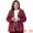 Burgundy, variant on Unique Bargains Women's Plus Size Fleece Jacket Zip Front Hoodie 4X Burgundy