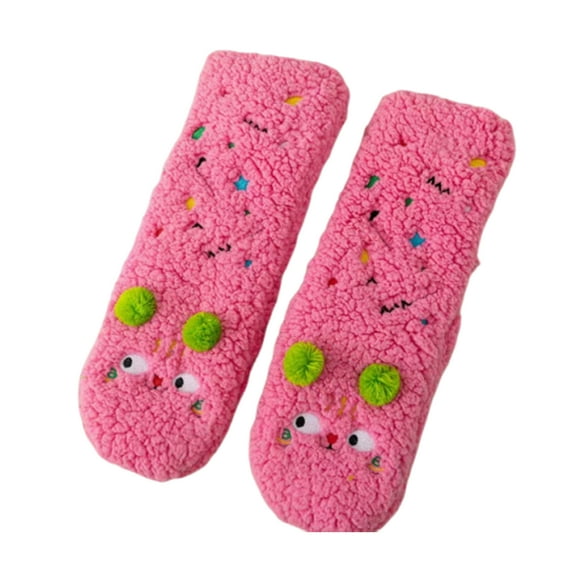 kurtrusly Cashmere Socks, Warm Socks, Cozy Socks, Soft Fabric, Super Elastic, to Suitable for Christmas Day Birthday Gifts pink peach blossom