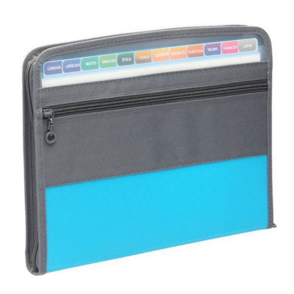 13 Pocket Expanding File Folder with Sticky Labels Accordion File