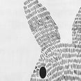 thumbnail image 3 of Simply Daisy 16 inch Bow-tie Bunny Easter Indoor/Outdoor Throw Pillow, 3 of 4