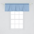 thumbnail image 2 of Ambesonne Mosaic Valance Pack of 2, Interwined Symmetrical Shape, 54"X18", Ceil Blue and White, 2 of 4