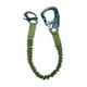 thumbnail image 1 of Cordón de protección contra caídas Helo Lanyard de liberación rápida retráctil multiusos elástico Verde, 1 of 9
