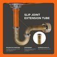thumbnail image 7 of Highcraft 24124 Slip Joint Extension Tube for Tubular Drain Applications, 1-1/2 in. x 12 in., 17GA Brass, 7 of 7