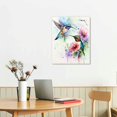thumbnail image 3 of PIKWEEK  Abstract Birds Art print Watercolor Hummingbirds and Flower Branch Canvas Painting,Set of 4,Nature Wall Art Poster For Living Room Bedroom Office Decoration, 3 of 5