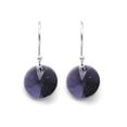 thumbnail image 3 of Juego de aretes y cadena ZVEZDA con dije corte Xilion plata mexicana ley .925 Violeta, 3 of 4