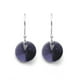 thumbnail image 3 of Juego de aretes y cadena ZVEZDA con dije corte Xilion plata mexicana ley .925 Violeta, 3 of 4