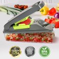 thumbnail image 2 of Picadora de verduras Pro Series, cortadora de verduras un 30 % más resistente, picadora de cebolla con recipiente, picadora de alimentos resistente, cortadora en cubitos, ideal para salsas y, 2 of 8
