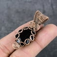 thumbnail image 3 of Natural Spinel Gemstone Copper Wire Wrap Gift Jewelry Pendant 2.05", 3 of 4