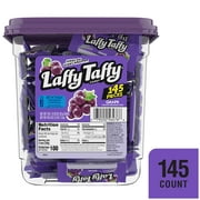 Laffy Taffy Grape Candy Tub, 0.34 oz, 145 Count