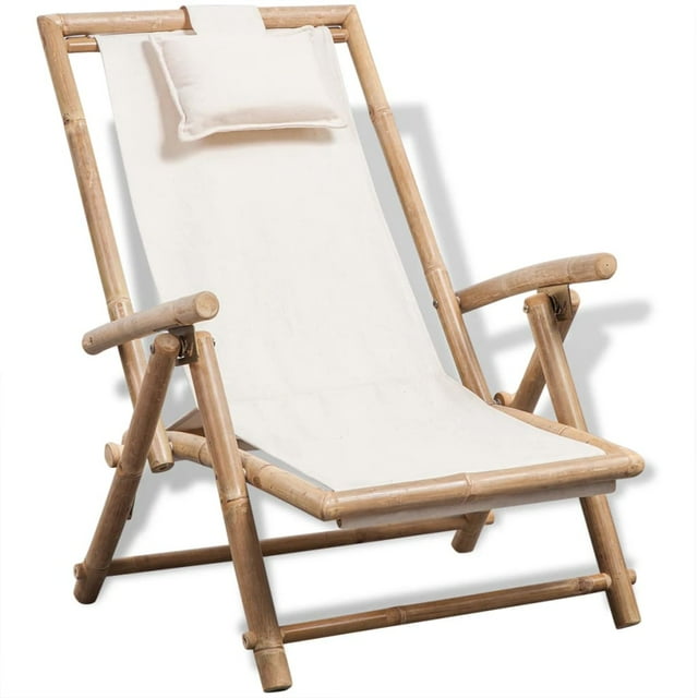 vidaXL Chaise Longue d'Extérieur en Bambou