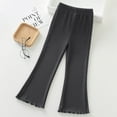 thumbnail image 5 of Esaierr 3-12 Years Girls Flare Pants Toddler Solid Color Flare Leggings 3-12 Years Casual Bottoms for Kids, 5 of 5