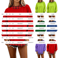 thumbnail image 3 of Women's Oversized Colorblock Crew Neck Sweatshirt Plaid Trim Patchwork Long Sleeve Loose Fit Pullover Top Cozy Featuring Playful Gingham Contrast Cuffs and Collar,Soft Casual Tunic Style. Green, 3 of 6