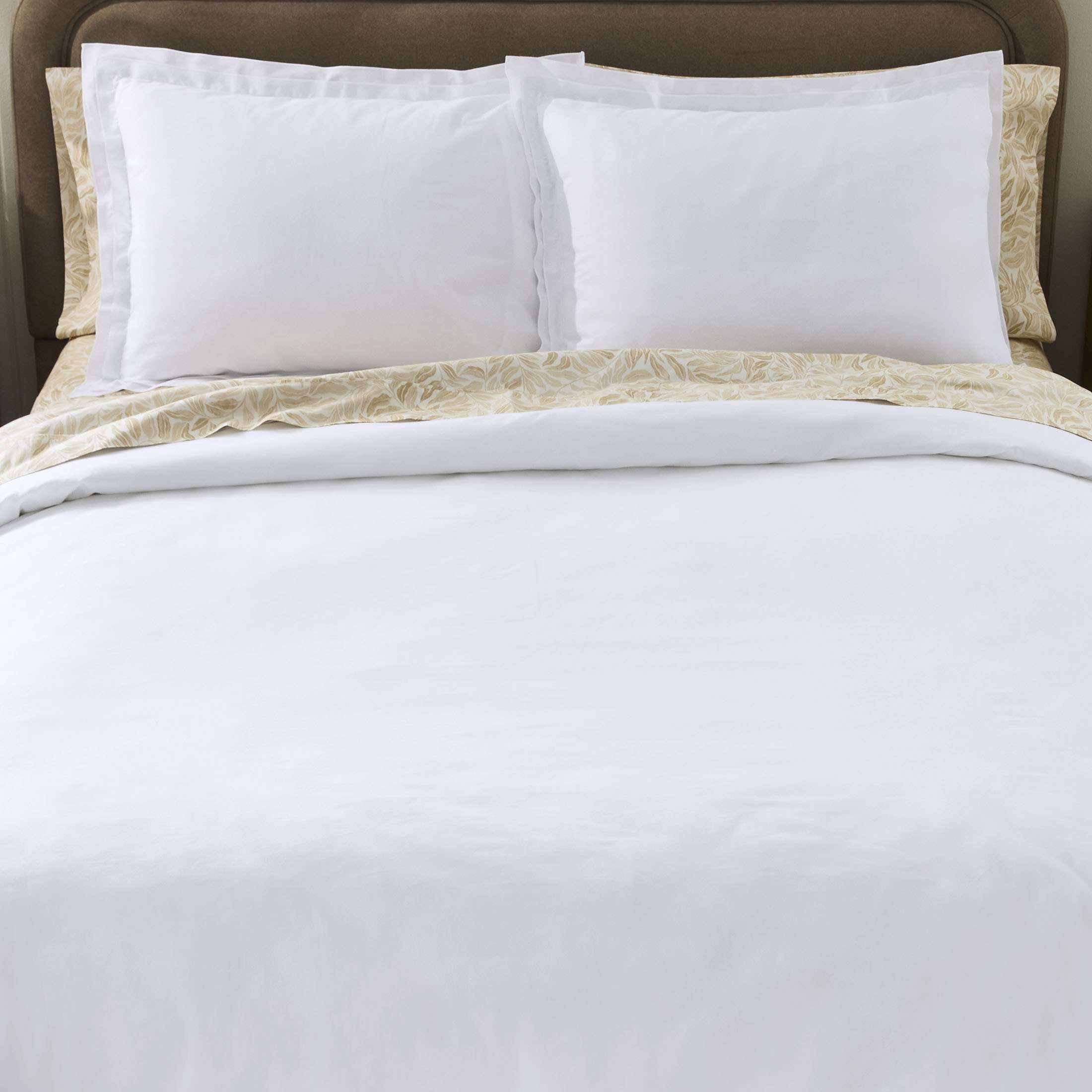Better Homes & Gardens 3-Piece Arctic White Cotton Percale Duvet Cover Set, Full/Queen