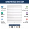 thumbnail image 6 of BlindsAvenue Cordless Cellular Shades, Room Darkening Blackout Honeycomb Blinds for Indoor Window, Thermal Insulation, Noise Reduction, White, 35"W x 48"H, 6 of 10