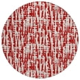 thumbnail image 2 of Addison Rugs Chantille Indoor/Outdoor Transitional Lines Red Washable Round Rug, 8' x 8', 2 of 6
