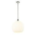 thumbnail image 3 of Innovations Lighting - White Venetian - 1 Light Stem Hung Pendant In Modern, 3 of 7