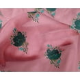 thumbnail image 4 of oneOone Silk Tabby Fabric Leaves & Floral Block Print Sewing Fabric BTY 42 Inch Wide, 4 of 4