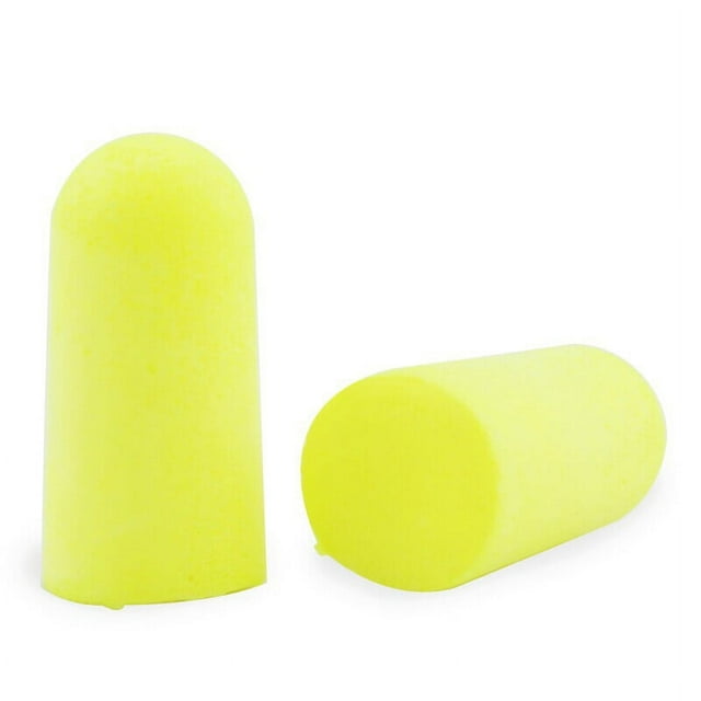 Tapones para los oídos 3M, 2 neones amarillos 312-1250, sin cordón, desechables, espuma, NRR 33, perforación, rectificado, mecanizado, aserrado, lijado, soldadura, 1 brillar Electrónica