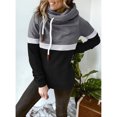 thumbnail image 3 of Sudadera con cuello alto para mujer, sudaderas con capucha para mujer, sudaderas con capucha casuales de color puro para mujer, sudaderas con capucha de manga larga, resultados impresionantes, 3 of 6