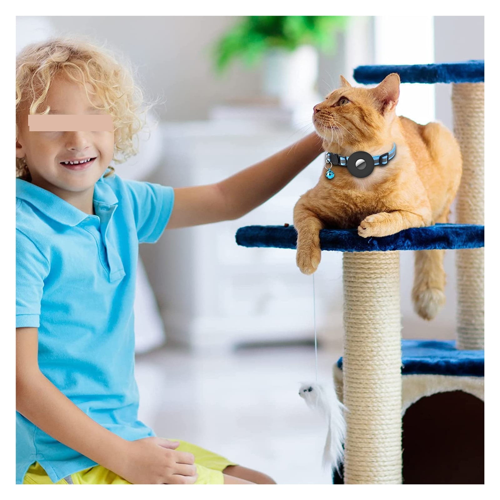 For Protective Cover Nylon Pet Cat Bell Ring Collar For GPS Locator Anti-lost Location Tracker Device Cover - Quick Location