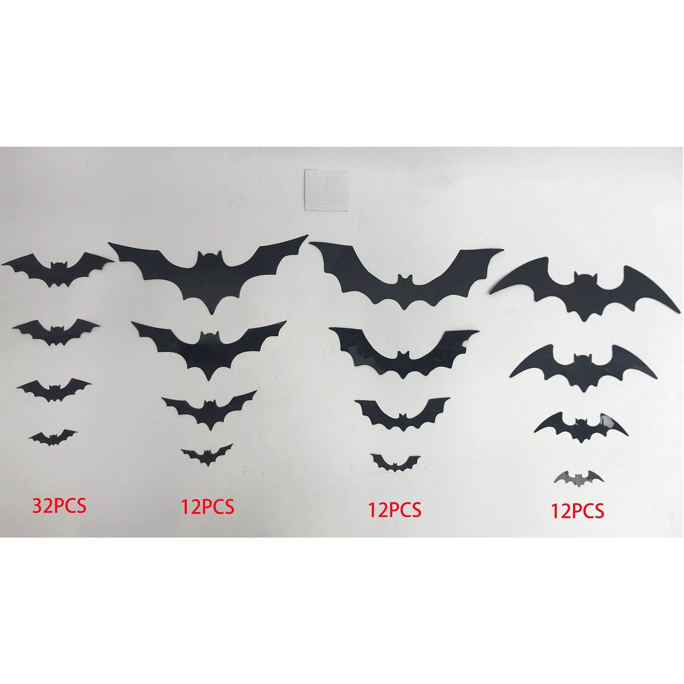 Bats Wall Decorations, Black, 68 Pieces, Halloween by Way To Celebrate