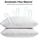 thumbnail image 2 of KEYOOHOME Almohadas de espuma viscoelástica trituradas para dormir, tamaño King, juego de 2 unidades, refrigeración ajustable, buena para dormir de lado y boca arriba con funda extraíble lavable, 2 of 9