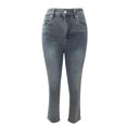 thumbnail image 4 of Women Washable Skinny Jeans - Mid Waist Comfy Stretchy Denim Pants with Pockets, 4 of 5