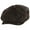 Chocolate Brown, variant on Pigskin Distressed Leather Newsboy Cap - XL - Chocolate Brown