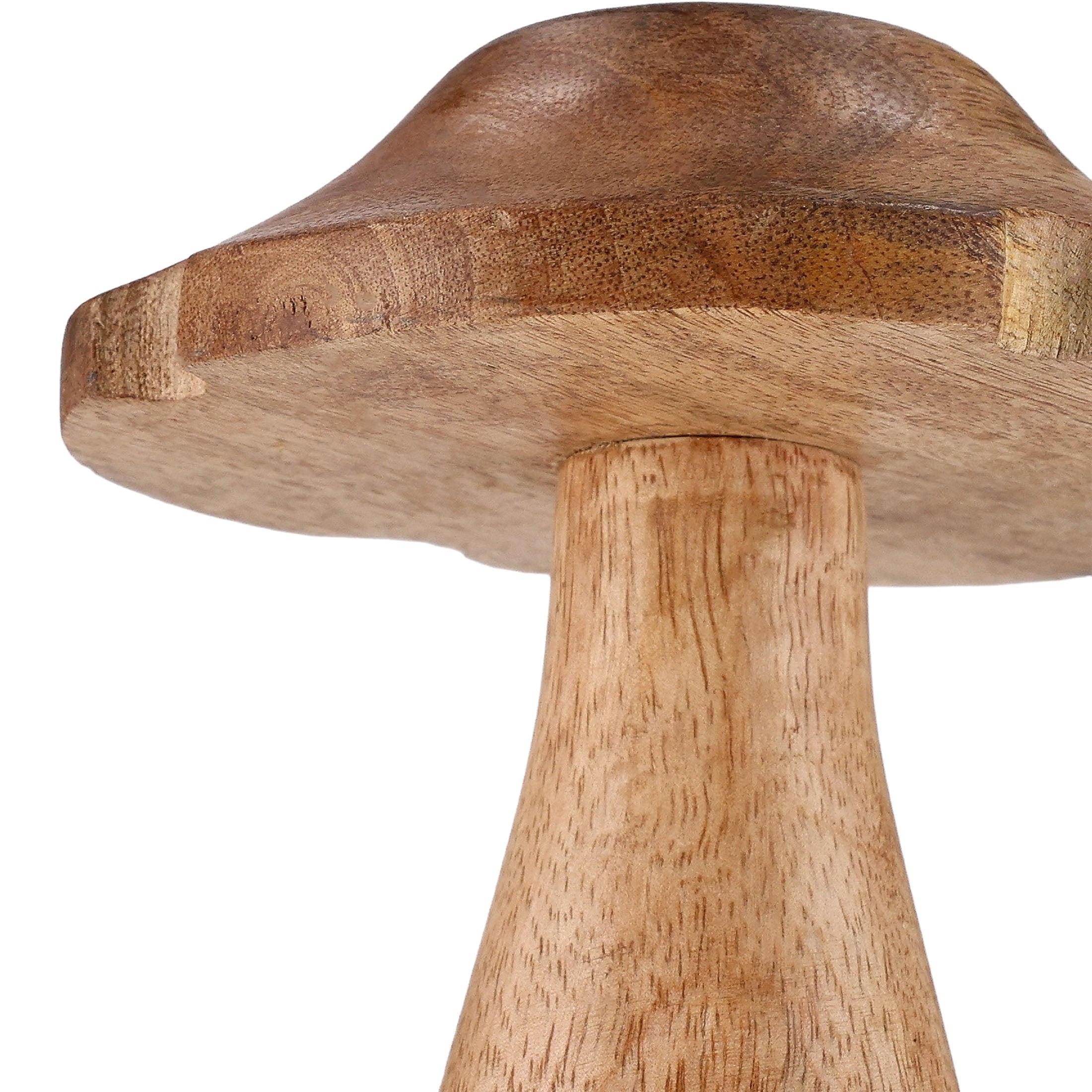 Small Wood Mushroom Christmas Decoration, Brown, 4.5", by Holiday Time