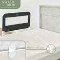 thumbnail image 6 of Evolur Snooze Shield Universal Swing-Down Guardrail, Black, 6 of 11