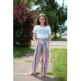thumbnail image 5 of Oudiya Girls 2 Piece Outfits Puff Sleeve Square Neck Tops and Tie Belt Pants with Pockets Clothing Set for Kids 6-14Y, 5 of 7