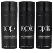 Pack of 3 T.oppik Hair Building Fibers Dark brown 0.97 oz