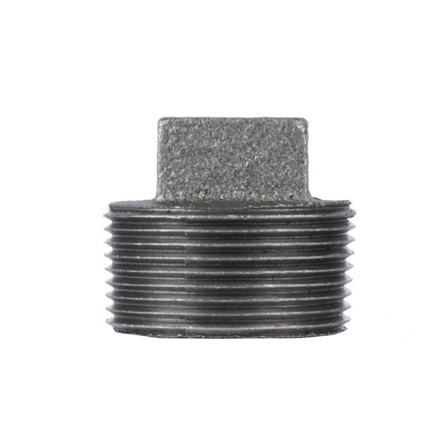 Plancha negra maleable Plug STZ Industries de 1-1/4 pulgadas MILP