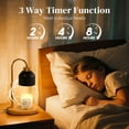 thumbnail image 5 of Candle Warmer Lamp with Timer Dimmable, Electric Candle Lamp Warmer with Adjustable Height, Gifts for Women Mother's Day Christmas Home Decor, Black, 5 of 12