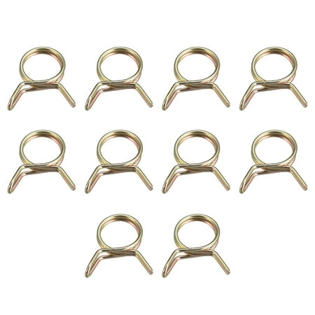 

Double Wire Spring Hose Clamp 65Mn Steel 9mm Fuel Line Silicone Tube Spring Clips Color Zinc Plated 20 Pack