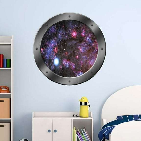 Galaxy Porthole, Space Window Decal - Outer Space Clings - VWAQ-PS14