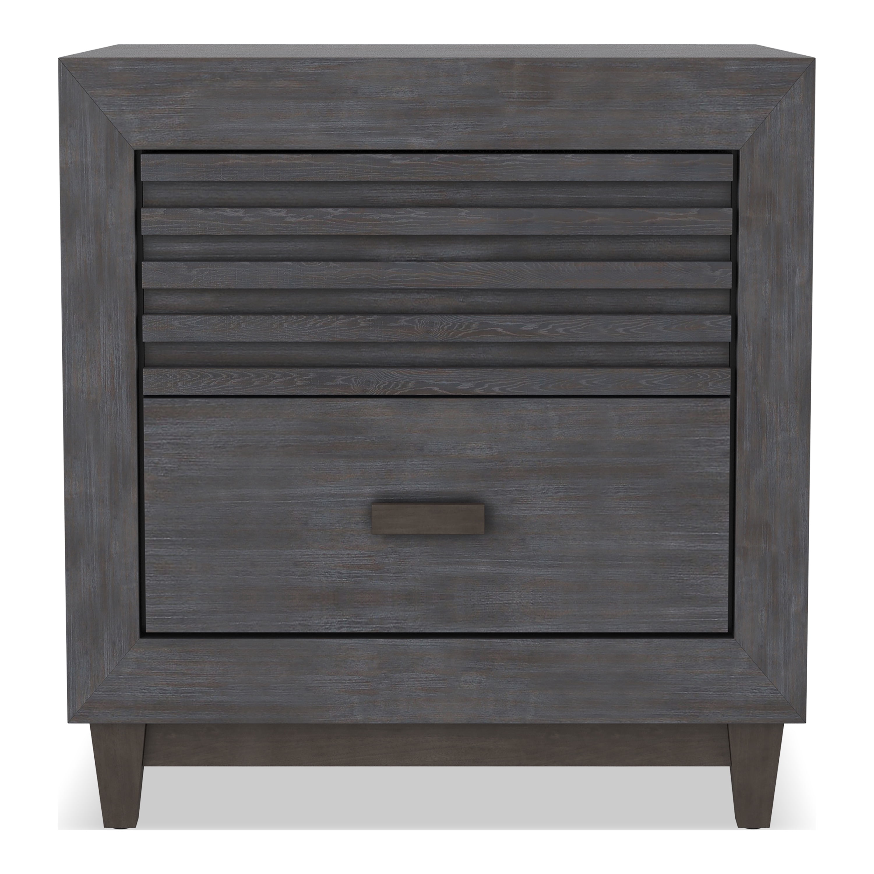 Furniture of America Dusk Child Transitional 2-Drawer Nightstand, Charcoal Brown