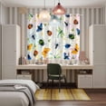 thumbnail image 6 of Curtains 63 Inch Length 2 Panels, Spring Butterfly Dragonfly Grommets Window Treatment Curtain, Botanical Floral Colorful Thermal Curtains Drapes for Living Room/Bathroom, 6 of 9