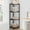 Black, variant on Corner Shelf Stand, Corner Bookshelf, Storage Standing Shelf Unit with Metal Frame, Plant Stand, Bookcase for Living Room, Home Office, Bedroom, 4-Tier Greige CS05805B