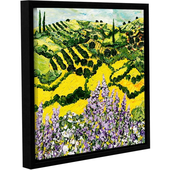 ArtWall Allan Friedlander "Down the Hill" Gallery-Wrapped Floater-Framed Canvas