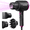 Black, variant on Wavytalk Hair Dryer with Diffuser Ionic Blow Dryer with Powerful 1875W Motor for Fast Drying, Pink