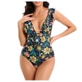 thumbnail image 1 of Traje de baño de bikini estampado para mujer Sujetador relleno Traje de baño de una pieza Ropa de playa OAVQHLG3B Store  lin121212, 1 of 4